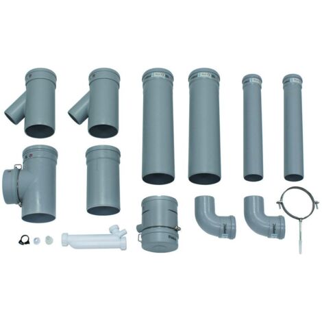 Vaillant Basis-Anschlussset DN 130 PP für 2 Geräte / 2er-Kaskade