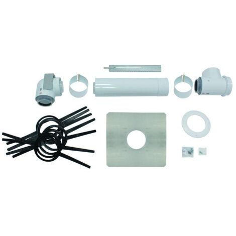 Vaillant Basis-Anschlussset für konzentrisch Abgasl. PP, 80/125mm im Schacht