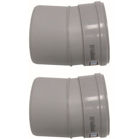 Vaillant Bogen 15 Grad (2 St.) für starre Abgasleitung DN 130, PP, 0020042768