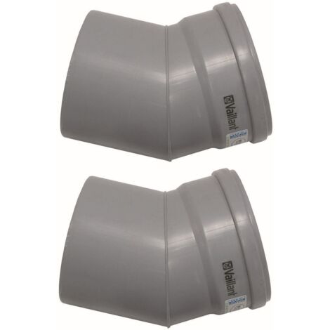 Vaillant Bogen 30 Grad (2 St.) für starre Abgasleitung DN 130, PP, 0020042767