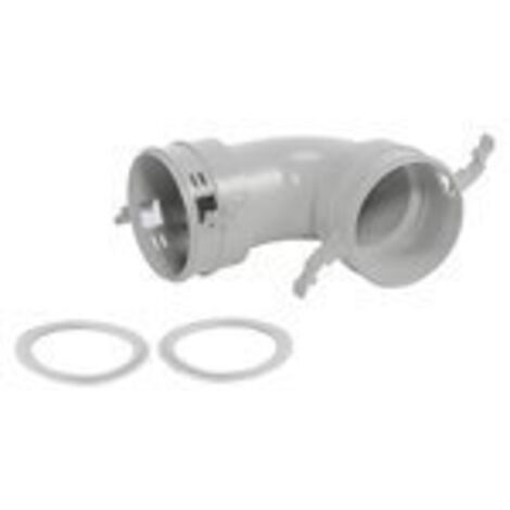 Vaillant Bogen 90 Gr. ohne Befestigungs- sockel Durchm. 75/62 mm mit Dichtungen, 0020176826