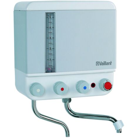 Vaillant – Chauffe-eau 5 L – 2,4 kW – Température réglable 30-100 °C – Indice de protection IP 23 – Raccordement eau froide R 1/2