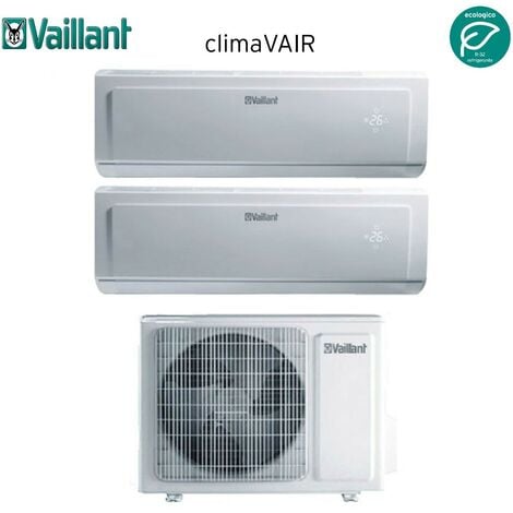 vaillant climatiseur dual split inverter série climavair plus vai 8 9+12 avec vaf8-050w2no r-32 9000+12000