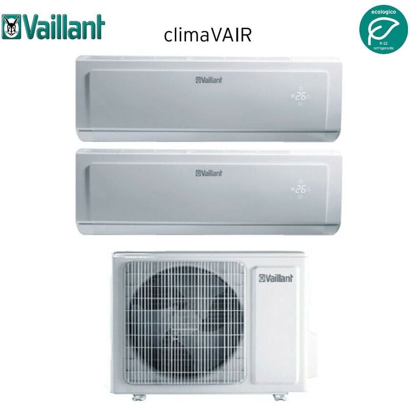 Vaillant - Climatiseur Dual Split rèversible Série climavair plus vai 8 9+9 avec VAF8-040W2NO R-32 9000+9000