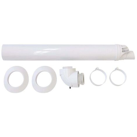 Vaillant conduit toit-mur 0020219516 Ø 60/100 mm, horizontal, avec feuille de nettoyage, PP