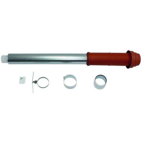 Vaillant Dachdurchführung senkrecht, Rot, für Brennwert Luft-/Abgasführung 80/125mm