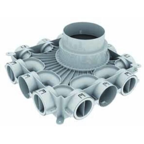Vaillant Niedrigbau-Luftverteiler für Luftschlauch rund 75/62 mm, 0020231945