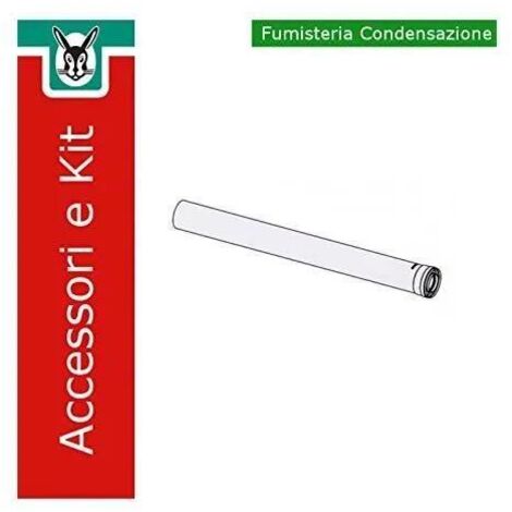 Vaillant Prolongación para caldera de condensación Conducción de aire/gas de combustión, PP, 80/125, 1,0 m, 303203