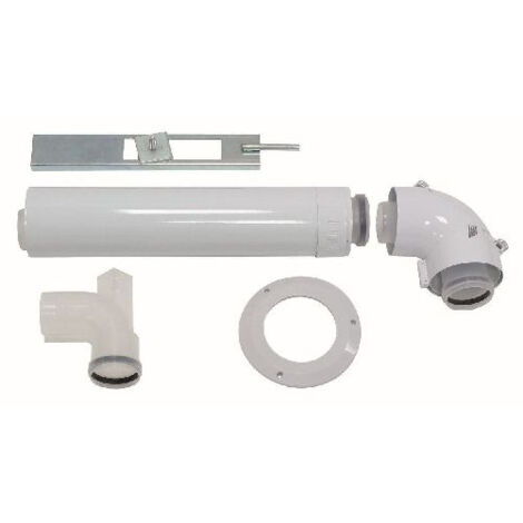 Vaillant – Raccord fumisterie concentrique 60/100 mm – Kit de raccordement de base 303920 – Polypropylène (PP) – DN 80 pour conduits de fumée - 39arbre
