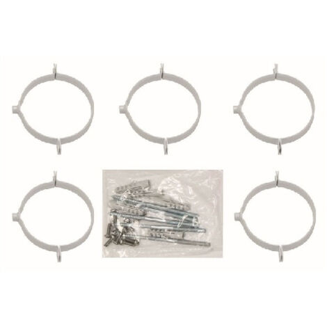 Vaillant Rohrschellensatz für Abgasrohr 125 mm Durchmesser (5 Stk.) 303616
