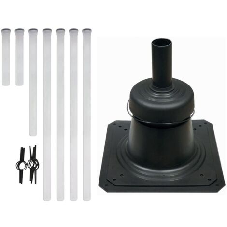 Vaillant Set 1.55 Luft-/Abgasführung 10m DN 80 Paket mit Schachtabdeckung