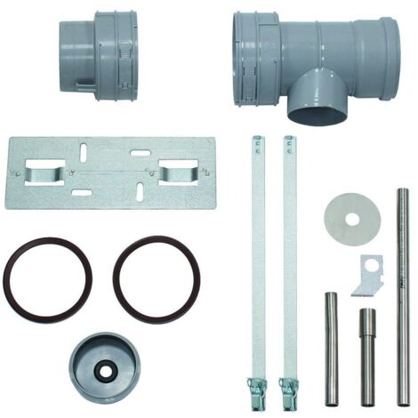 Vaillant Set 8: T-Stück DN 100 PP MFB für Kondenswasseranschluss DN 15