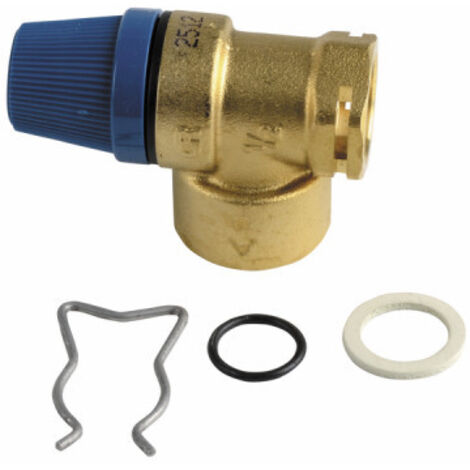 Vaillant – Soupape de sécurité chauffage central – Filetage sortie 1/2'' – Pression max 10 bars – Corps en bronze durable – 190745