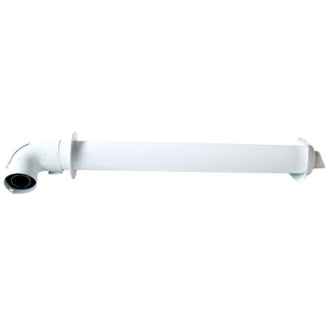 Vaillant traversée de toit Ø 60/100 aluminium 303835 set de connexion horizontale base blanc