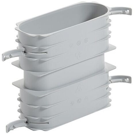 Vaillant Verbindungsmuffe Luftschlauch flach - 52 x 132 mm mit Dichtungen - 0020180839