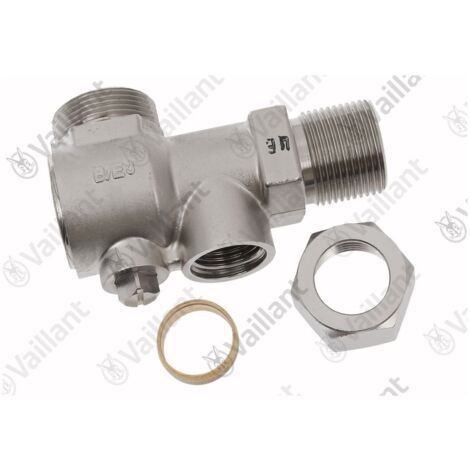 Vaillant Wartungshahn Eck Rp 3/4" Installations-Set für VC Unterputz 306703 und weitere Modelle, 0020224254