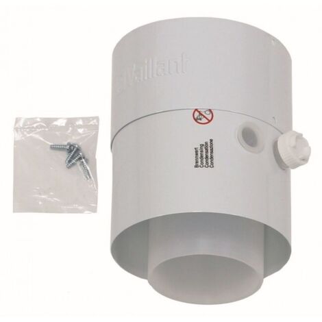 Vaillant Zwischenstück m. Prüföffnungen für Luft-/Abgasführung, PP, 80/125 mm, 301369