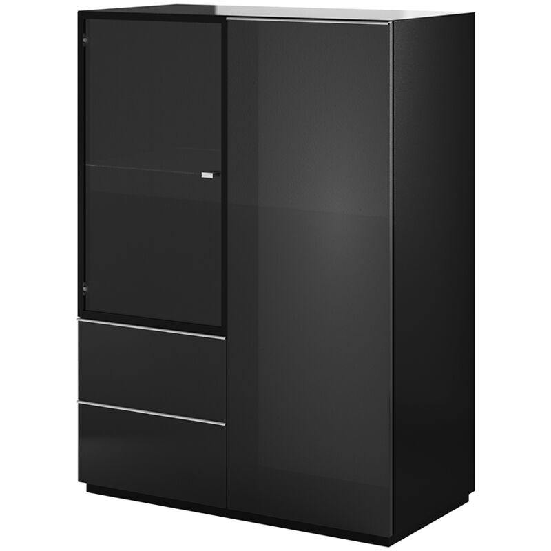 Vaisselier 2 portes 2 tiroirs Mathis Noir