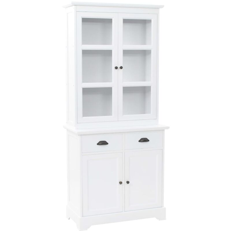 Vidaxl - Vaisselier avec 4 portes mdf et Bois de pin 80x40x180 cm