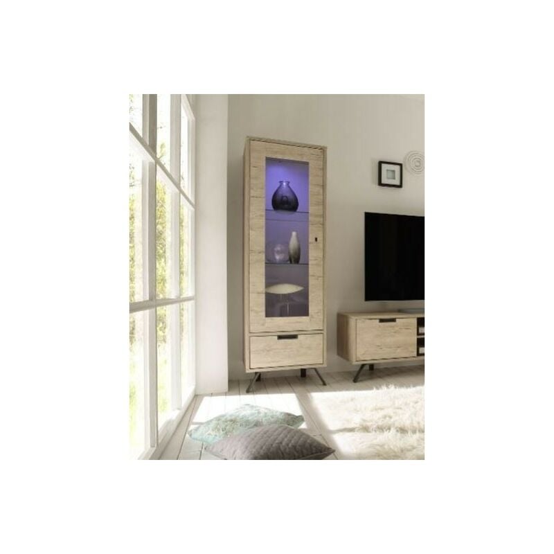 Vaisselier vitrine palma 56cm chêne