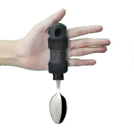 Vaisselle antidérapante adaptée aux personnes atteintes de la maladie de Parkinson et aux personnes âgées souffrant de tremblements des mains - Cuillère -