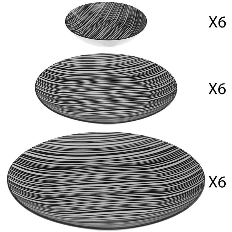 

Vajilla 18 Piezas Modelo Bohemia Zèbre