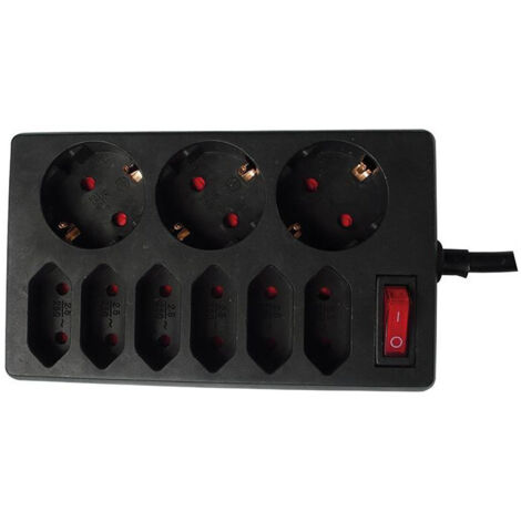 Vajilla 3 + 6 con interruptor blanco (por 15)