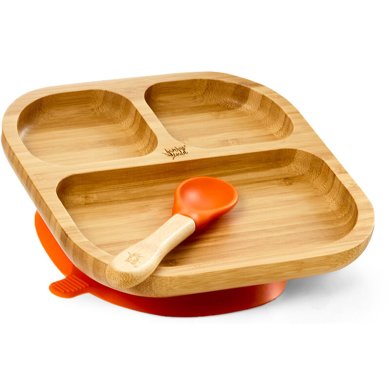 

Vajilla infantil con plato de bambú y cuchara 250 ml incl. ventosa 18 x 18 cm