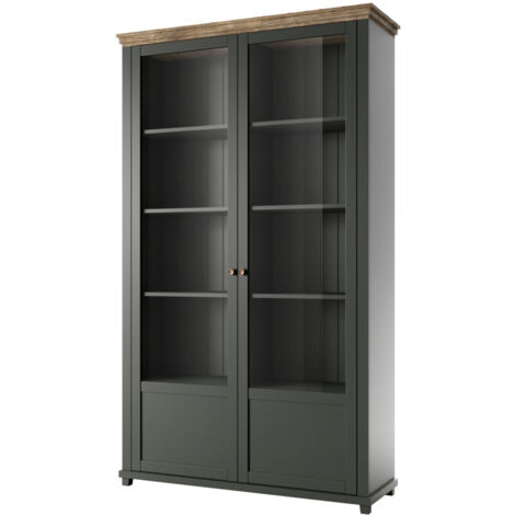 Vajillero 2 puertas Martin Verde y Madera