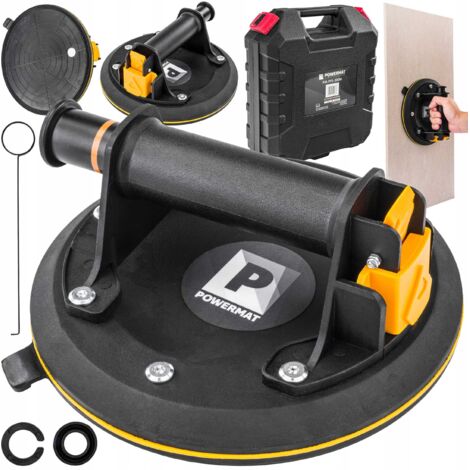 VAKUUM-SAUGNAPF FÜR FLIESENHALTER MIT PUMPE GLASFLIESEN 190 KG 200 MM