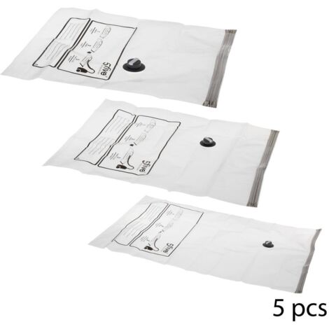 Vakuumbeutel für Kleidung, 5er-Set