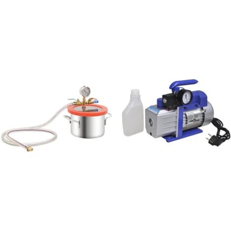 Vakuumkammer mit Einstufiger Pumpe 3,7 L