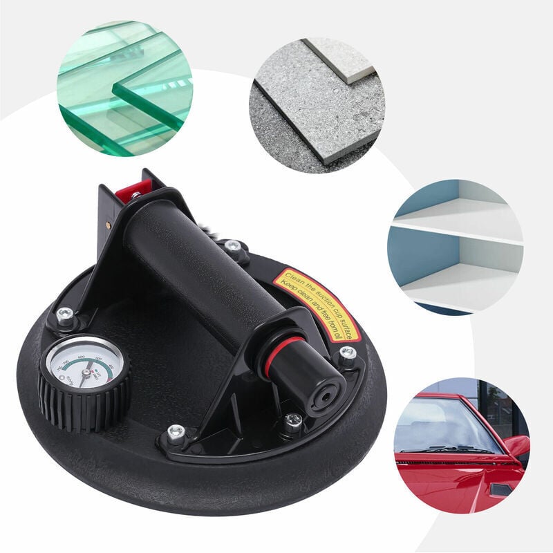 Image of Vakuumsauger Glasheber Glasstaubsauger Max. 180kg Vakuumlift Gas Fliesen Ø200mm