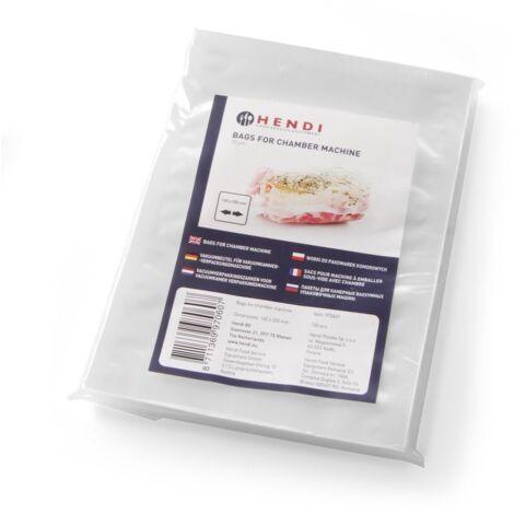 Vakuumverpackungsbeutel 160x230mm 100 Stück - Hendi 970386