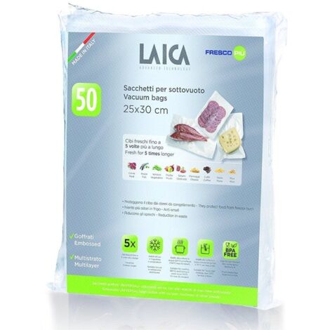 Vakuumverpackungsbeutel laica vt3510/ 25+30cm/ 50 Beutel