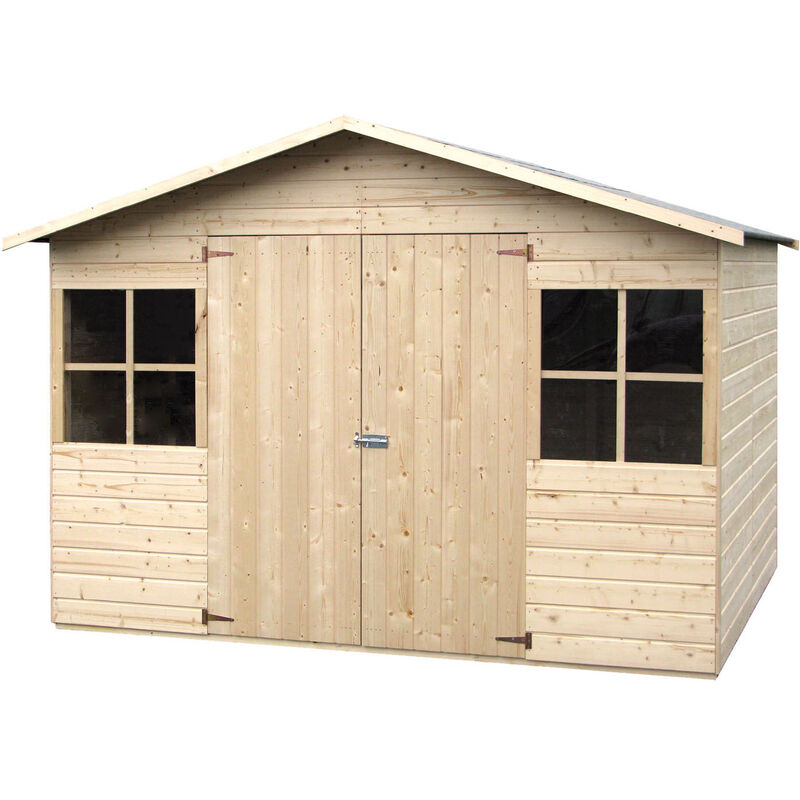 Val Ridanna - Abri de jardin en bois d'épicéa 272x182 cm