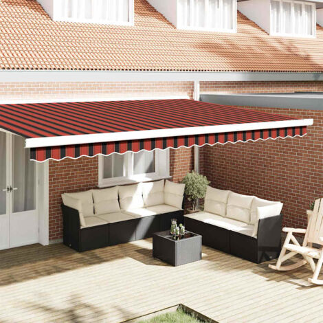 Valance de toldo Multicolor 4.8 x 0.2 m Lona