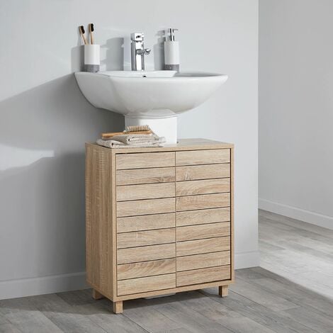 Vale Designs Oak Under Basin Cabinet 600 x 600mm