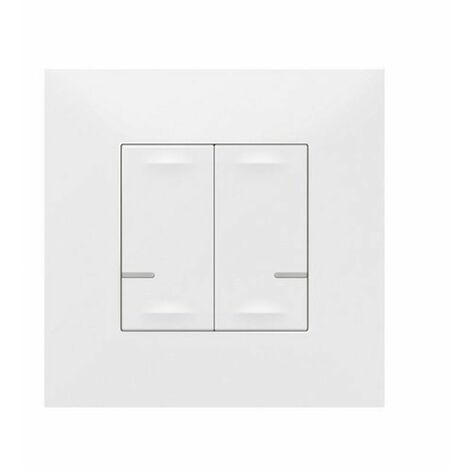 VALENA NETX 741812  Double commande d'éclairage sans fil blanche avec Netatmo
