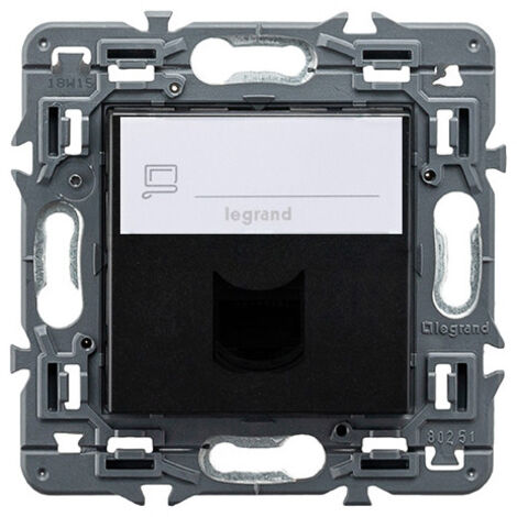 VALENA NEXT base 1xRJ45 utp cat 6 foncé LEGRAND 741475
