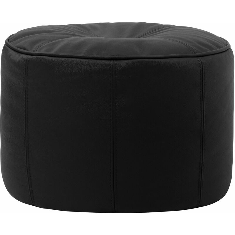 icon Real Leather Pouffe - 43cm x 28cm Footstool