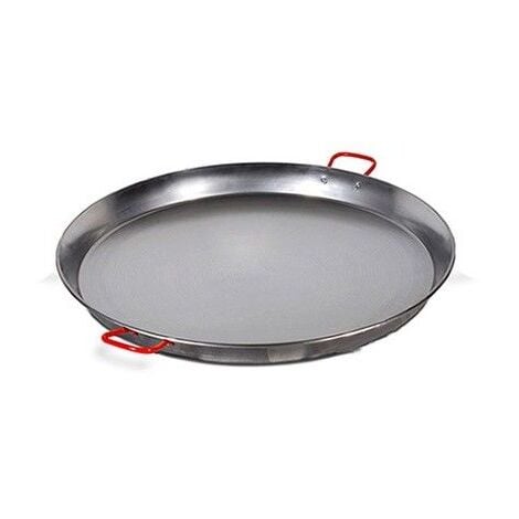 Valencianische Paellapfanne 70 cm. Poliert, für 25 Personen
