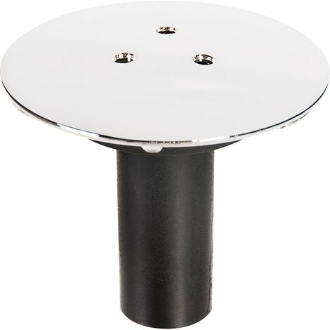 Valentin – Capot de bonde de douche 90 mm – Laiton finition chrome – Tube garde d'eau inclus – Compatible avec orifice 60 mm
