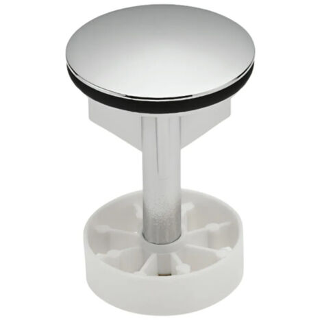 Valentin – Clapet à ailettes bonde à tirette de lavabo D. 39 mm – Laiton chromé – Compatible avec bondes automatiques – Installation simple