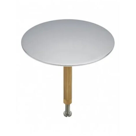 Valentin – Clapet laiton chromé 72,5 mm – Finition chrome – Joint santoprène – Hauteur ajustable 58 à 75 mm pour vidage baignoire