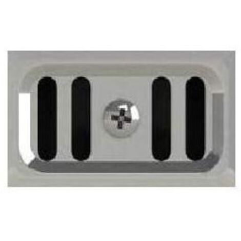 Valentin – Grille trop plein rectangulaire d'évier inox 38 x 62 cm – Système de vidage efficace – Matériau inox pour durabilité – Évite les débordements