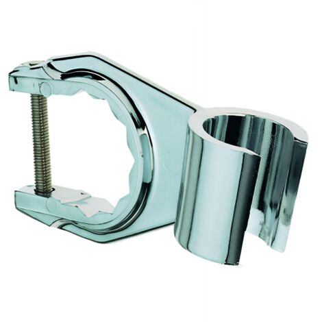 Valentin – Support cavalier pour douchette chromé – Fixation sur robinetterie – ABS durable – Pour écrou 3/4' – Conception professionnelle