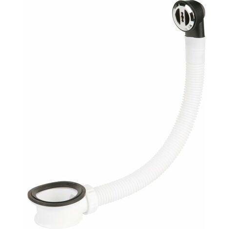 Valentin – Trop-plein de bonde automatique à câble – Épaisseur vasque 0 à 5 mm – Tube 330 mm – Enjoliveur chromé diamètre 30 mm – Installation facile - 59200000000
