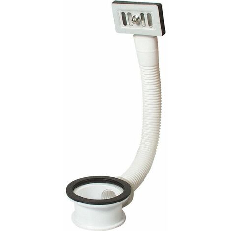 Valentin – Trop-plein pour vasque à grille carrée – Épaisseur de vasque 0 à 12 mm – Drainage optimal pour lavabos et vasques