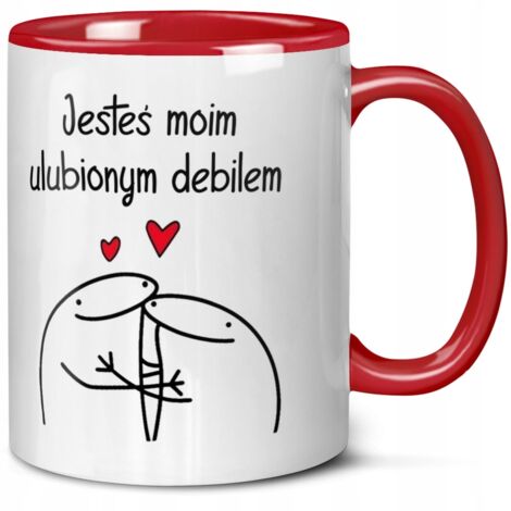 Valentinstagsbecher für einen Jungen: Du bist mein Lieblingsidiot :D